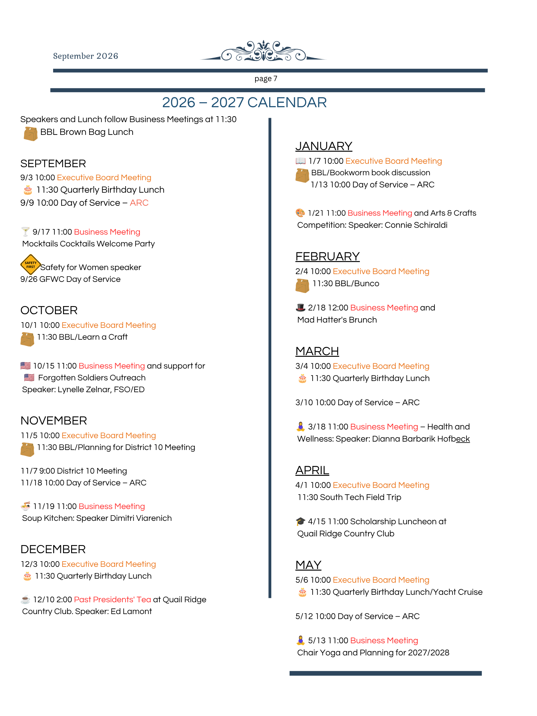 Focus Newsletter - Boynton Woman's Club_May-June 2025 - Page 5
